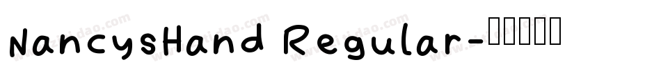 NancysHand Regular字体转换